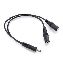 Hoofdtelefoon Y-Splitter 2 x 3.5mm Hoofdtelefoon Y-Splitter 2 x 3.5mm
