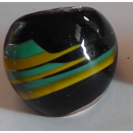 Bicolor Stripe Murano Glass Ring 310