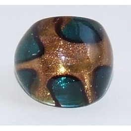 Gold Dusted Murano Glass Ring 401
