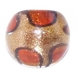 Gold Dusted Murano Glass Ring 409