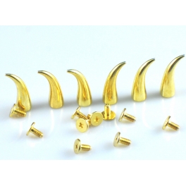 Claw Spikes Goud 20 mm met schroef Claw Spikes Goud 20 mm met schroef