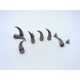 Claw Spikes Gunmetal 20 mm met schroef