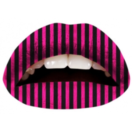 Stripes Pink/Black Lipsticker Budget