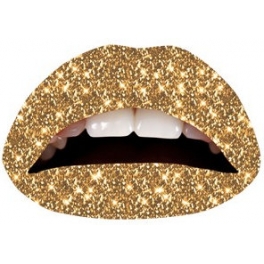 Gold Glitterprint Lipsticker Budget