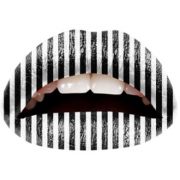 Stripes Black/White Lipsticker