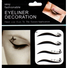 Eyeliner stickers 4 paar - 105