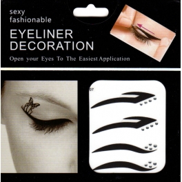 Eyeliner stickers 4 paar - 107