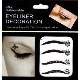 Eyeliner stickers 4 paar - 108