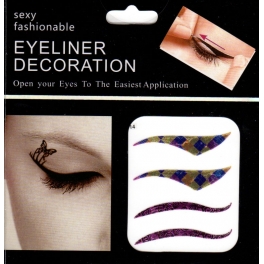 Eyeliner stickers 4 paar - 114