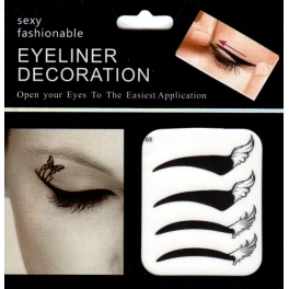 Eyeliner stickers 4 paar - 203