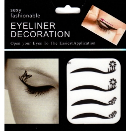Eyeliner stickers 4 paar - 204
