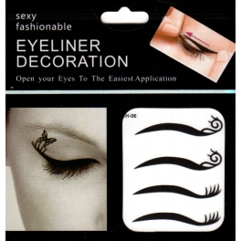 Eyeliner stickers 4 paar - 206