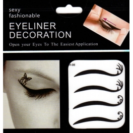 Eyeliner stickers 4 paar - 208