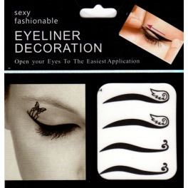 Eyeliner stickers 4 paar - 214