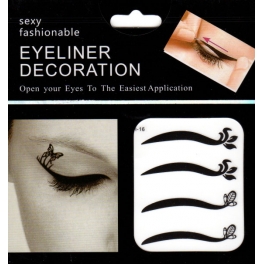 Eyeliner stickers 4 paar - 216