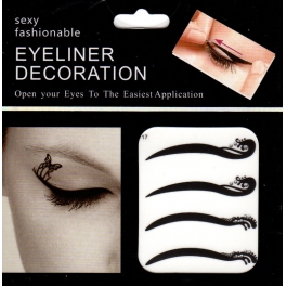 Eyeliner stickers 4 paar - 117