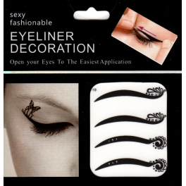 Eyeliner stickers 4 paar - 119