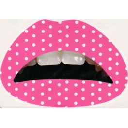 Pink Polka Dot Lipsticker