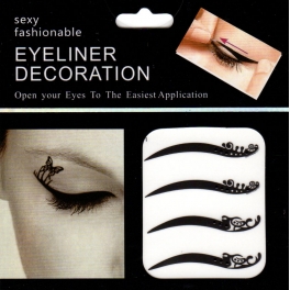 Eyeliner stickers 4 paar - 121