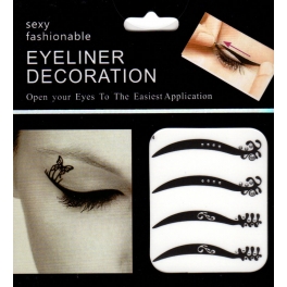 Eyeliner stickers 4 paar - 124