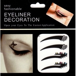 Eyeliner stickers 4 paar - 307