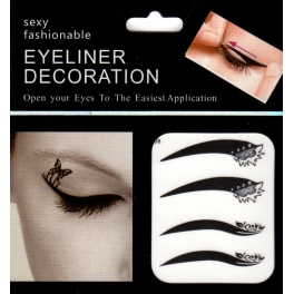 Eyeliner stickers 4 paar - 308