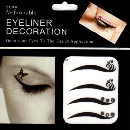 Eyeliner stickers 4 paar - 309