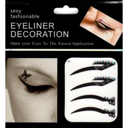 Eyeliner stickers 4 paar - 312