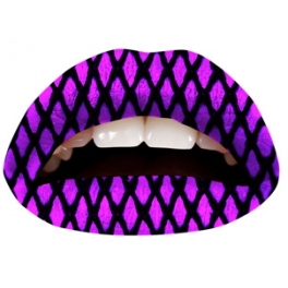 Purple Fishnet Lipsticker