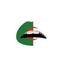 Algerije vlag Lipsticker