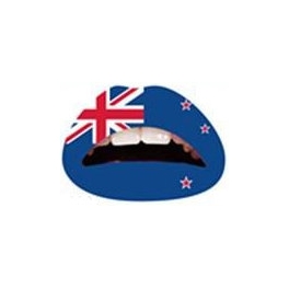 Nieuw Zeeland vlag Lipsticker Nieuw Zeeland vlag Lipsticker