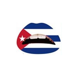 Cuba vlag Lipsticker