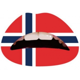 Noorwegen vlag Lipsticker