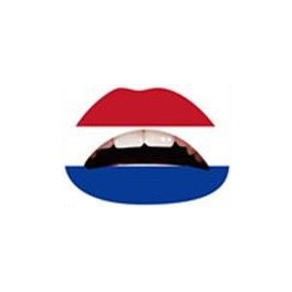Nederland vlag Lipsticker