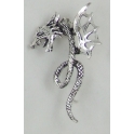 Ear Cuff Draak Zilverkleur