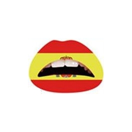 Spanje vlag Lipsticker