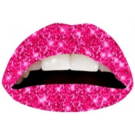 Hot Pink Glitterprint Lipsticker