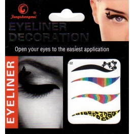 Eyeliner stickers 4 paar - 432