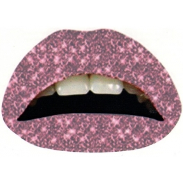 Pink Glitterprint Lipsticker
