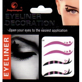 Eyeliner stickers 4 paar - 434