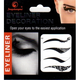 Eyeliner stickers 4 paar - 451